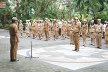 Pimpin Apel, Sekda Alit Wiradana Minta ASN Setda Tingkatkan Disiplin Apel Disiplin