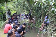STT Bhuana Werdhi Banjar Kawan Bangli Gelar Lomba Mancing Air Deras Ikan Lele Lomba Mancing