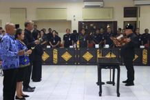 Gelar Mutasi Awal Tahun, Bupati Tamba Tegaskan Tanggungjawab dan Cepat Beradaptasi Mutasi ASN