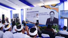 Groundbreaking Sentra Pengolahan Beras Terpadu CSR Bank Mandiri, Bupati Tamba Ingin Jaga Harga Gabah dan Beras CSR Bank Mandiri untuk Pemkab Jembrana