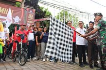 Wali Kota Jaya Negara Lepas Bersepeda Bersama 365 Hari Menuju Pemilu 2024 Bersepeda Bersama
