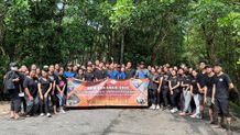 BEM FEB Unud Berkolaborasi dengan Sungai Watch Gelar Mangrove Clean Up 2023 feb unud