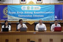 Optimalkan Pembinaan dan Pengembangan Program Ormawa, Biro Kemahasiswaan Universitas Udayana Gelar Rapat Kerja biro mahasiswa unud