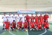 Pertandingan Persahabatan Kepala OPD dan Wartawan Tutup Turnamen Futsal Pemkot Denpasar Futsal