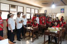 Dampingi Bupati Dalam Baksos IDAI, Rai Wahyuni Sanjaya Berharap Kader PKK Dapat Berperan Aktif Tuntaskan Stunting di Tabanan Dalam Baksos IDAI