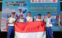 Instruktur AHM Ukir Prestasi di Kompetisi Safety Riding Asia & Oceania Safety Riding