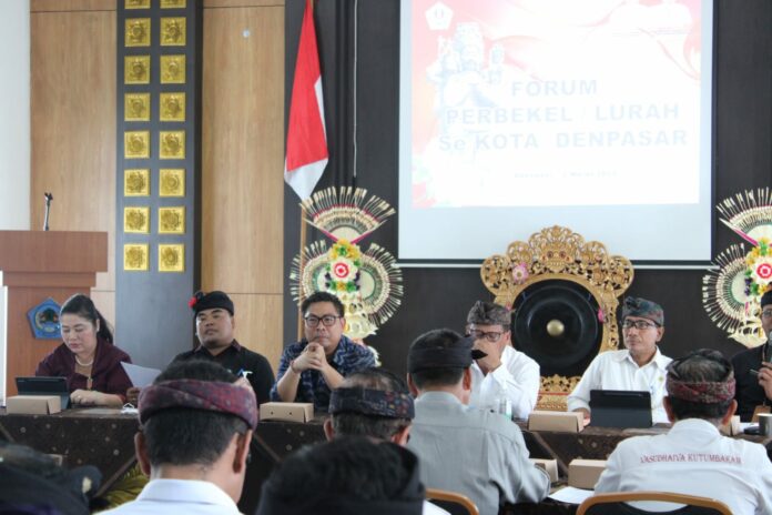 Rapat Forum Perbekel se-Kota Denpasar