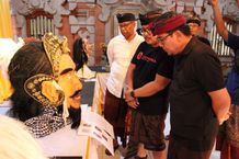 Wawali Arya Wibawa Buka Lomba Sketsa dan Pameran Tapel Ogoh-ogoh ST Tunas Muda Banjar Dukuh Mertajati Sidakarya Lomba sketsa dan tapel