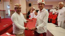 Bupati Sedana Arta Lantik Sejumlah Pejabat, Serahkan SK PNS di Lingkungan Pemkab Bangli Lantik Sejumlah Pejabat