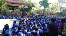 Ratusan Siswa SDN 6 Pedungan Ikuti Edukasi dan Sosialiasi Pemilahan Sampah TPS3R