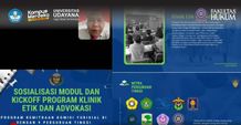 Implementasi Kerja Sama Komisi Yudisial RI, TOT Online Mentor Klinik Kode Etik dan Advokasi Unud