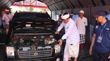 Wakil Gubernur Bali Lakukan Peninjauan Situasi Pelaksanaan Upacara IBTK di Pura Agung Besakih Tinaju Situasi Upacara IBTK