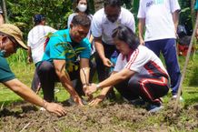 Sambut Hari Bumi Sedunia, PLN Ajak Relawan Pegawai Tanam Pohon di Petang Petang