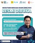 PLN Buka 32 Lowongan Pekerjaan di Rekrutmen Bersama BUMN 2023 Rekrutmen Bersama BUMN 2023