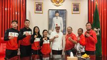 Wayan Diar Lepas Atlet Bangli, Berlaga di Open Karate Championship 2023 Karate