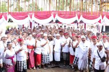 Bupati Sanjaya dampingi Gubernur Koster, Nyaksi Karya Ngenteg Linggih Krama Yeh Gangga dan Meliling Tabanan