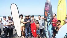 Jembrana Gelar Seleksi Liga Surfing Indonesia di Pantai Yehsumbul Pantai Yehsumbul