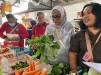 Dinas Perikanan dan Ketahanan Pangan Kota Denpasar Cek Kualitas Pangan di Pasar Tradisional Pasar Tradisional