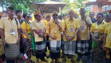 Ribuan Simpatisan Golkar Padati Puspem Badung, Wayan Suyasa: Optimis 100 Persen! Golkar