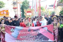 Bupati Sedana Arta Buka Parade Budaya HUT ke-819 Kabupaten Bangli Parade Budaya
