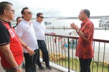 Gubernur Wayan Koster Didampingi Wali Kota Denpasar Tinjau Operasional Pelabuhan Sanur Pelabuhan Sanur