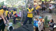 Sambut Hari Bhayangkara Ke-77, Polda Bali Gelar Bedah Rumah Bedah Rumah