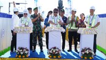 Bupati Tamba Dampingi Dirut ASDP Groundbreaking Peningkatan Dermaga IV Pelabuhan Gilimanuk Groundbreaking Peningkatan Dermaga