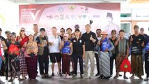 Melalui Touring Sosial Kebangsaan, Wagub Cok Ace Gugah Semangat Gotong Royong Touring Sosial Kebangsaan