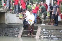 Wali Kota Jaya Negara Buka Lomba Mancing Air Deras Spirit of Saraswati Event Fishing Tournament 2023 di Tukad Bindu Tukad Bindu