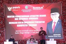 Sambut Menpan RB di Kabupaten Tabanan, Bupati Sanjaya Tuntut ASN Terapkan Birokrasi yang Cepat, Cerdas dan Tuntas Menpan RB