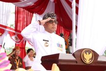 Wali Kota Jaya Negara Pimpin Apel Peringatan HUT Ke-78 Proklamasi Kemerdekaan RI di Kota Denpasar Upacara Apel Bendera