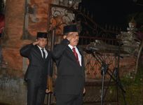 Wagub Cok Ace Pimpin Apel Kehormatan dan Renungan Suci Dalam Rangka Peringatan HUT Ke-78 Proklamasi Kemerdekaan RI Wagub Cok Ace
