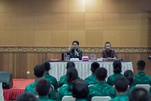 Sekda Adi Arnawa Beri Pengarahan Kepada Calon Paskibra Kabupaten Badung Paskib