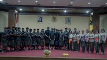 Wabup Suiasa Lepas Peserta Utsawa Dharma Gita Duta Badung, Ikuti Lomba UDG Provinsi Bali 2023 Utsawa Dharma Gita