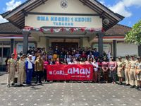 Kolaborasi Astra Motor dengan Poltrada Bali Tularkan Budaya #Cari_Aman Ke Sekolah Safety Riding