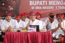 Meriahkan HUT Ke-78 Kemerdekaan RI, Bupati Sanjaya Mengajar di SMA N 1 Tabanan Bupati Sanjaya
