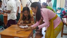 Belasan Anak Berkebutuhan Khusus Ikuti Workshop Menulis Lontar Lontar