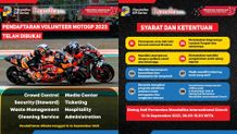 Perekrutan Tenaga Volunteer Untuk Pertamina Grand Prix of Indonesia 2023 Telah Dibuka! Mandalika