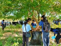 Himasila FKP Unud Gelar Beach Clean Up di Pantai Kelan Serangkaian Neptunes 2023 Unud
