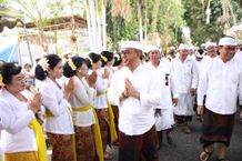 Wali Kota Jaya Negara dan Wawali Arya Wibawa Hadiri Upacara Tawur Balik Sumpah Utama Serangkaian Karya di Pura Dalem Tungkub, Desa Adat Pagan Upacara Tawur Balik Sumpah
