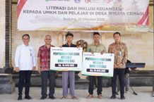 Perluas Akses Keuangan UMKM dan Pelajar di Desa Wisata Cemagi OJK di Cemagi