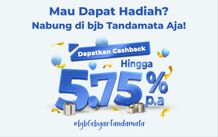 Hanya di bank bjb, Nabung Bisa Bawa Pulang Cashback Menarik bjb