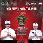 Bupati dan Segenap Jajaran Pemkab Tabanan Mengucapkan Dirgahayu Ke-530 Kota Tabanan HUT Kota Tabanan