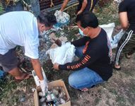 Usai Diangkut, Polisi Selidiki Puluhan Kilo Limbah Medis limbah medis