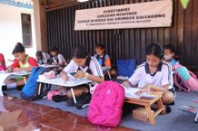 Puluhan Peserta Ikuti Lomba Gambar Tokoh Rai Serimben Lomba