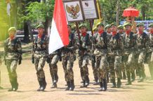 Jembrana Terima Pataka Panji-Panji dan Surat Sakti Pahlawan Nasional I Gusti Ngurah Rai Panji