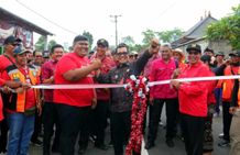Resmikan Jalan Hotmix Banjar Tegeh-Baturiti, Bupati Sanjaya Mampu Memajukan Daerah Resmikan jalan