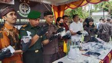 Polisi Atensi Peredaran Narkoba Serbuk Teh di Buleleng musnah