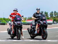 Melihat Lebih Dekat Aprilia SR-GT 200 Replica di Indonesia, Skuter Urban Adventure yang Bikin Para Pencinta Dunia Balap Jatuh Hati Aprilia SR-GT Replica