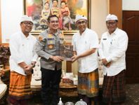 Pindah Tugas ke Polda Jambi, Kapolresta Denpasar Pamitan dengan Wali Kota Denpasar Pindah Tugas